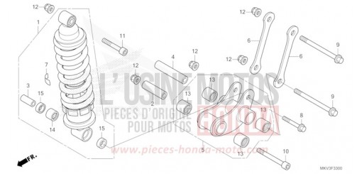 REAR CUSHION NSS750M de 2021